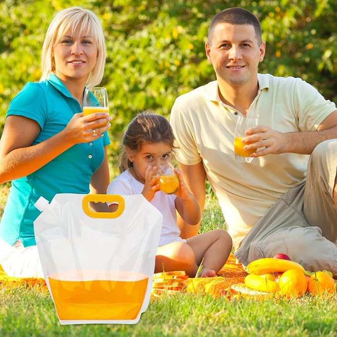 Collapsible Water Container 4-Pack, 1.3Gallon/5L Portable Water Storage Bag - Image 7
