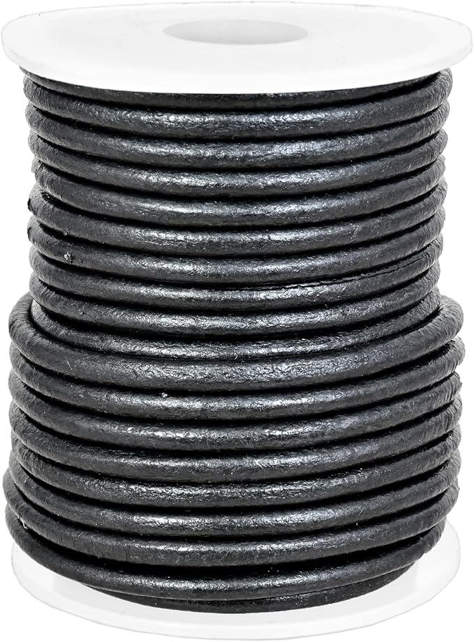 GENIQUE Real/Genuine Round Leather String Cord - Image 3