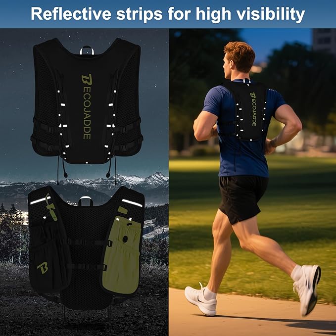 BECOJADDE Running Vest Hydration Backpack - Image 6