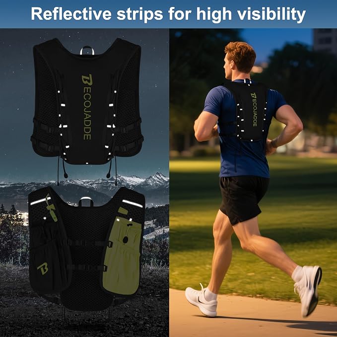BECOJADDE Running Vest Hydration Backpack - Image 6
