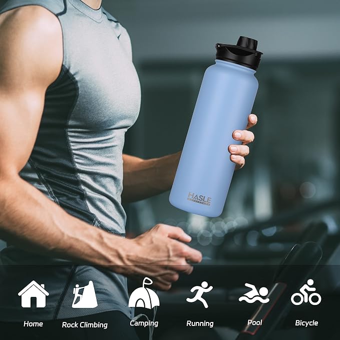 HASLE OUTFITTERS 32 oz Insulated Water Bottle Stainless Steel Double Walled - Image 6