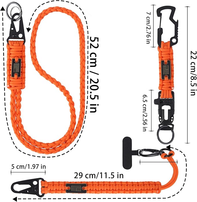 Heavy Duty Braided Paracord Lanyard - Image 5