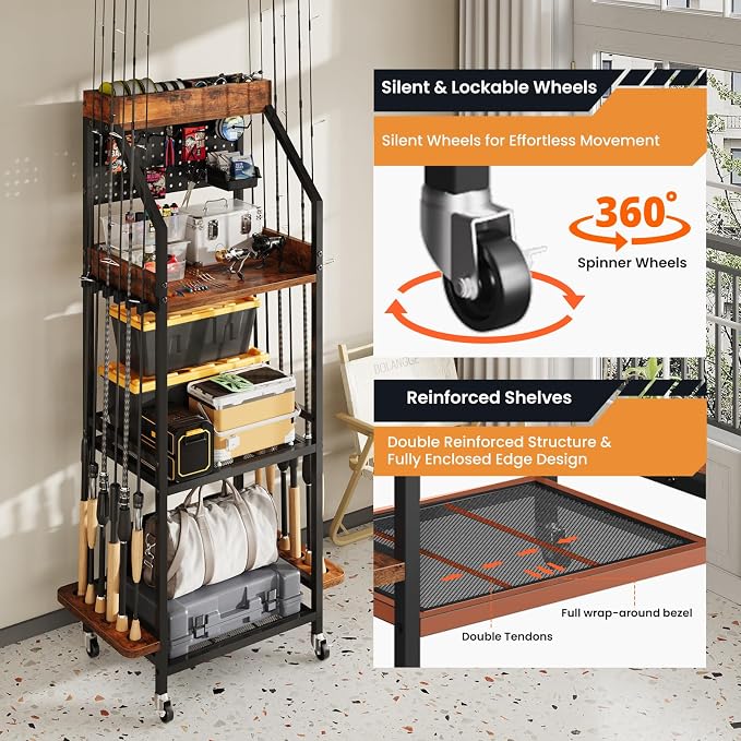 Fishing Rod Holder for Garage - Image 7