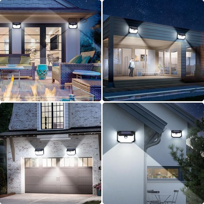 Solar Outdoor Lights, Waterproof Solar Powered Security Light - Image 7