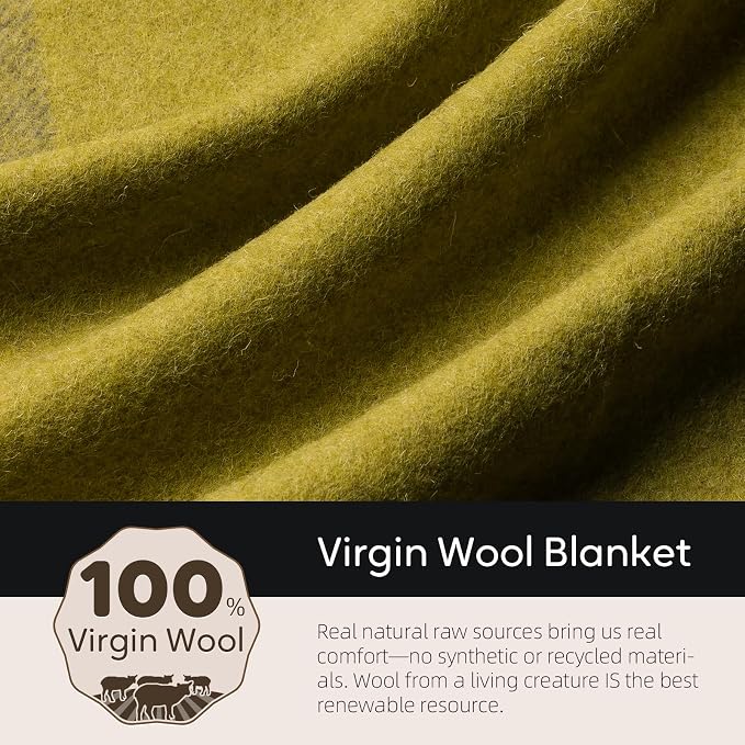 Molithe 100% Wool Blanket, Military Wool Blanket, Sporting Events, Survival Kits - Image 3