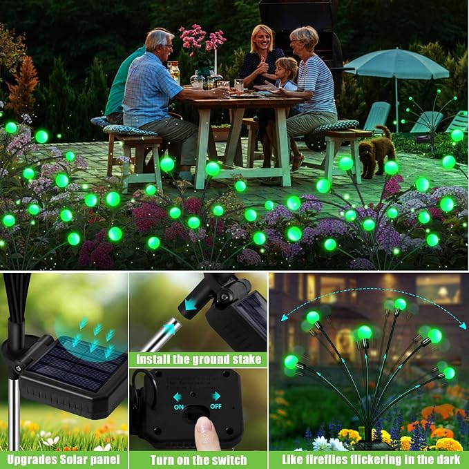 ZFNN Solar Firefly Light, Christmas Lights - Image 5
