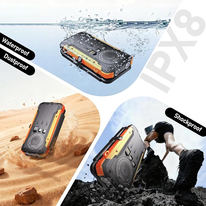 Solar Power Bank 20000mAh Portable Charger Built-in 3 Cables and Wireless - Image 9