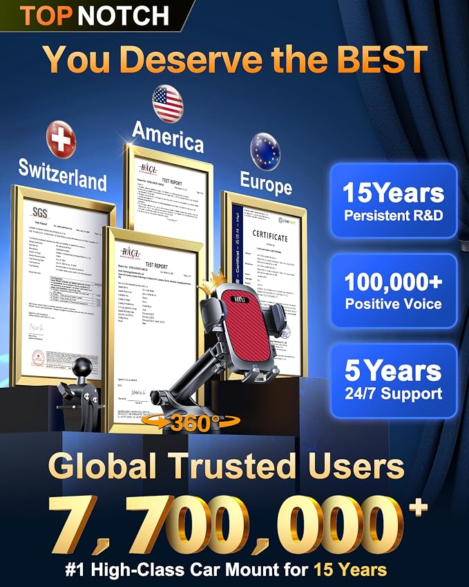 HTU 2026 Ultimate Best【True Military-Grade & Safety Cert】Car Phone - Image 2