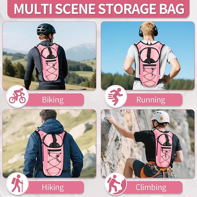 Hydration Backpack with Leak Proof Water Bladder, Lightweight Hydro Water - Image 7