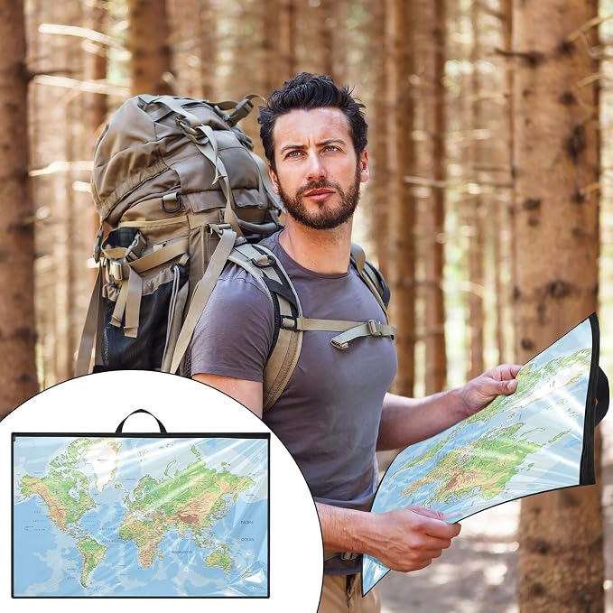 Tanlade 3 Pcs Blueprint Holder Foldable Waterproof Plans Shield Waterproof Map - Image 6