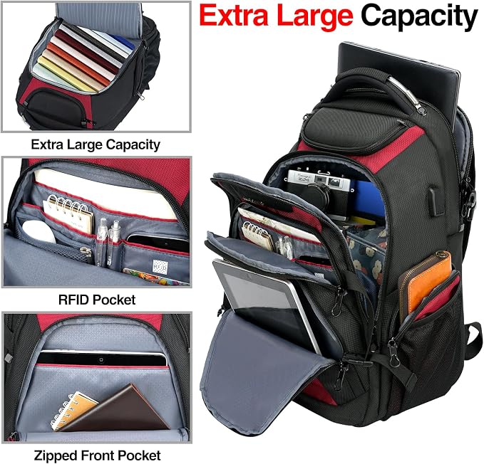 KROSER Travel Laptop Backpack 18.4 Inch XXXL Gaming Backpack - Image 3