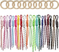 8/13/18/20/30 Pack Paracord Keychain Rope Bag Charms Colorful Braided Charms by FANEVER