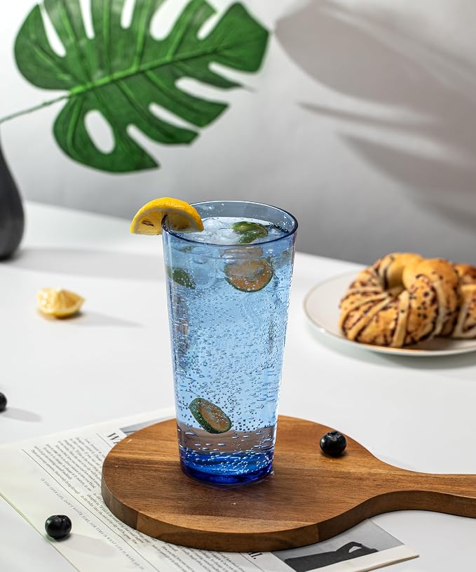 KOXIN-KARLU Mixed Drinkware 26-ounce Plastic Tumbler Acrylic Water Glasses - Image 4