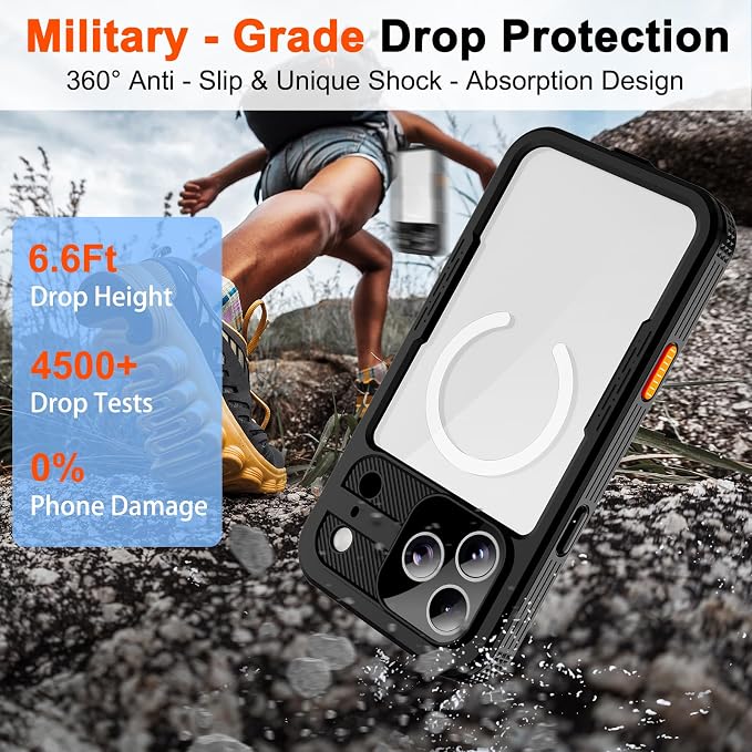 Phone Case for iPhone 17 Pro, IP68 Submersible Military Grade Waterproof - Image 7