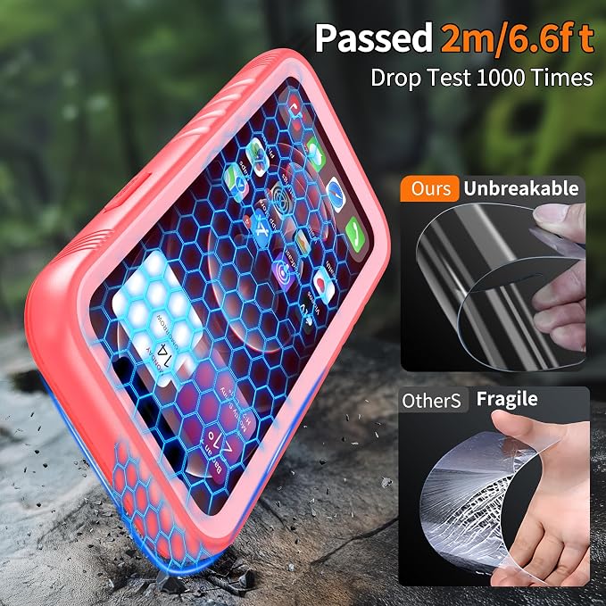 Cozycase Waterproof Case for iPhone 11 Pro Max, Shockproof Full-Body Rugged - Image 4