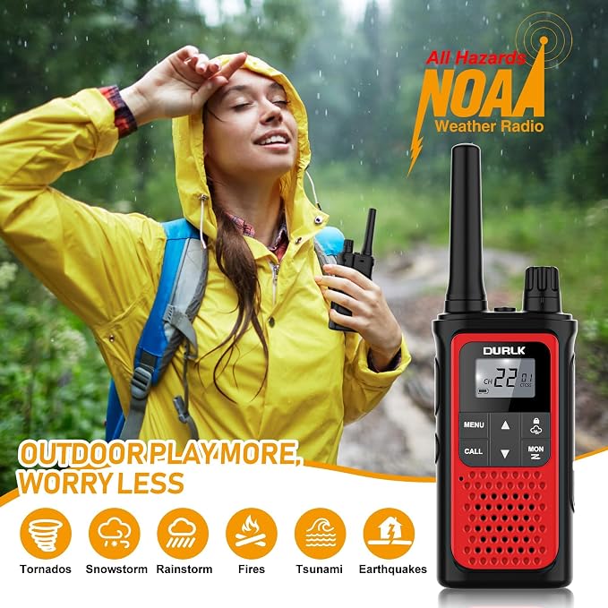 Rechargeable Walkie Talkies Long Range, 3 Pack Walkie Talkies - Image 4