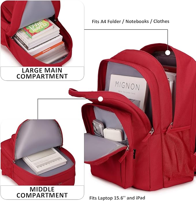 abshoo Classical Basic Travel Backpack - Image 2