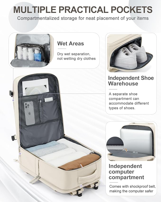 coowoz Large Travel Backpack Carry On - Image 5