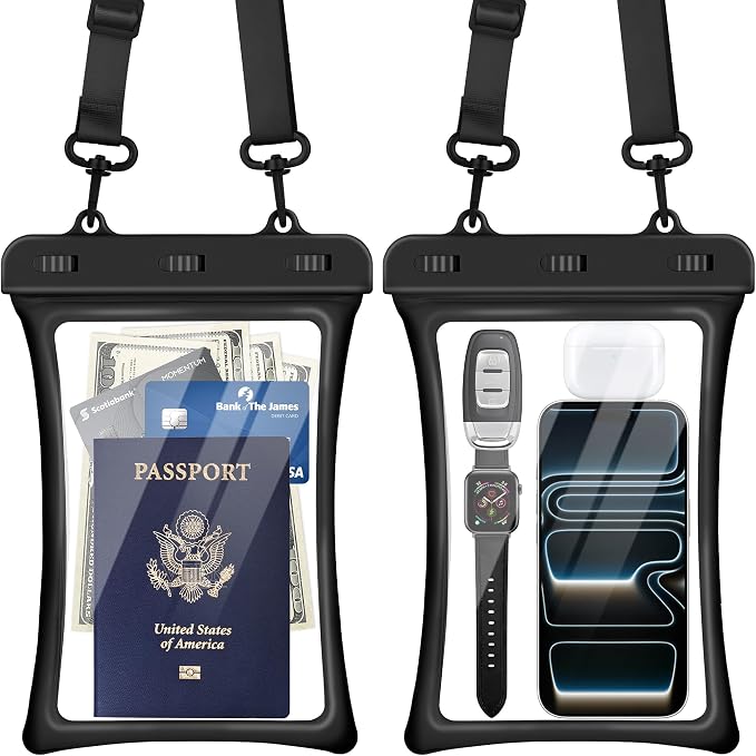 CACOE [Floatable Floating Universal IPX8 Waterproof Phone case 2 Pack-Up to by CACOE
