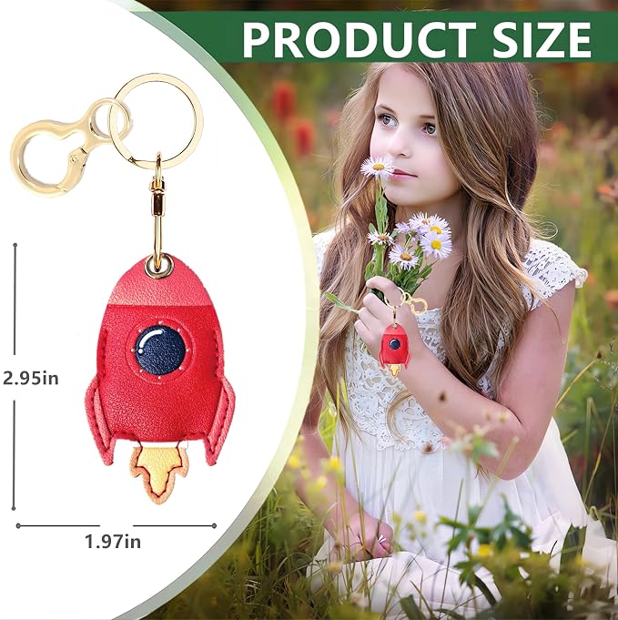 Leather Keychain Holder Case Compatible - Image 2