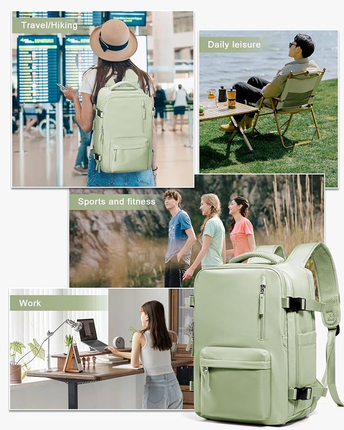 WONHOX Large Travel Backpack Carry on Flight Approved Laptop Work Business - Image 7