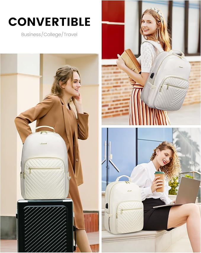 LOVEVOOK Laptop Backpack Purse for Women, Work Travel Computer Bags, College - Image 6