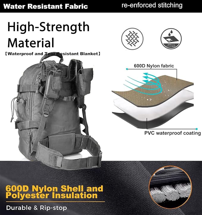 Miramrax Tactical Backpack Military Army Daypack - Image 3