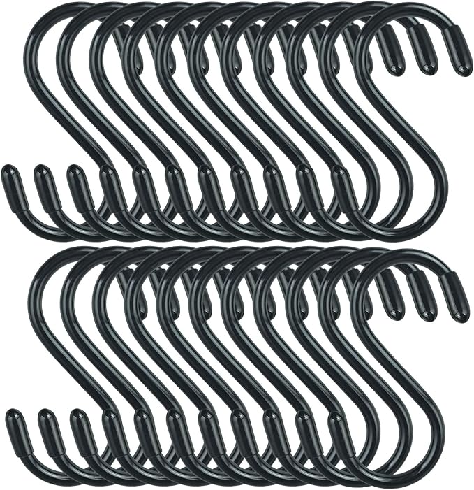 DINGEE 30 Pack Vinyl Coated Heavy Duty S Hooks by DINGEEUtilityHook