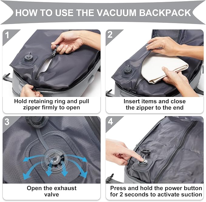 coowoz Vacuum Backpack Travel - Image 2