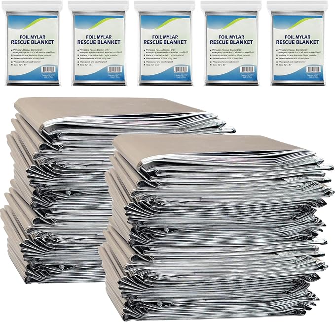 NOVAMEDIC Emergency Mylar Foil Thermal Blankets by NOVAMEDIC