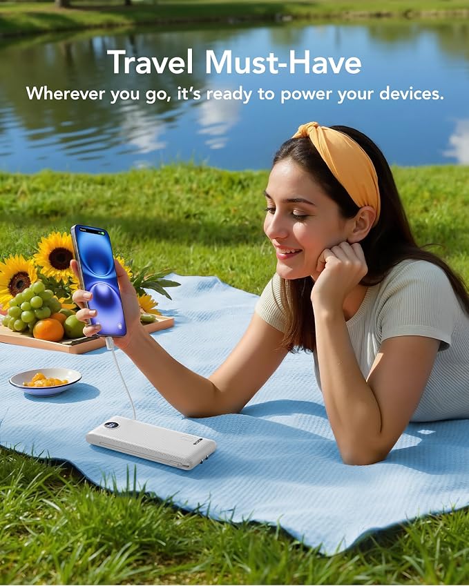 VRURC Portable Charger Power Bank - 10000mAh Fast Charging 22.5W PD 20W Slim - Image 9