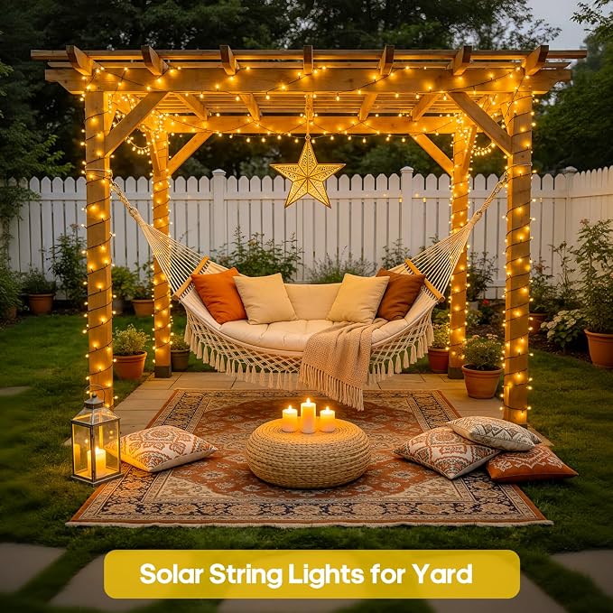 JMEXSUSS 2 Pack Solar String Lights Outdoor Waterproof, Total 400 LED 151FT - Image 6