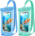 ProCase 2 Pack Floating Waterproof Phone Pouch IPX8, Universal Dry Bag Fits by ProCase