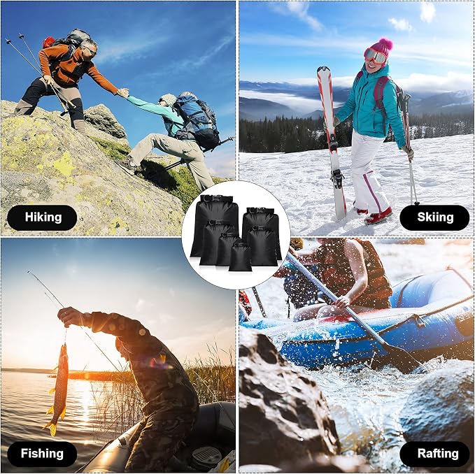 Shappy 6/12 Pcs Waterproof Dry Bags, Lightweight Outdoor Waterproof Dry Stuff - Image 7