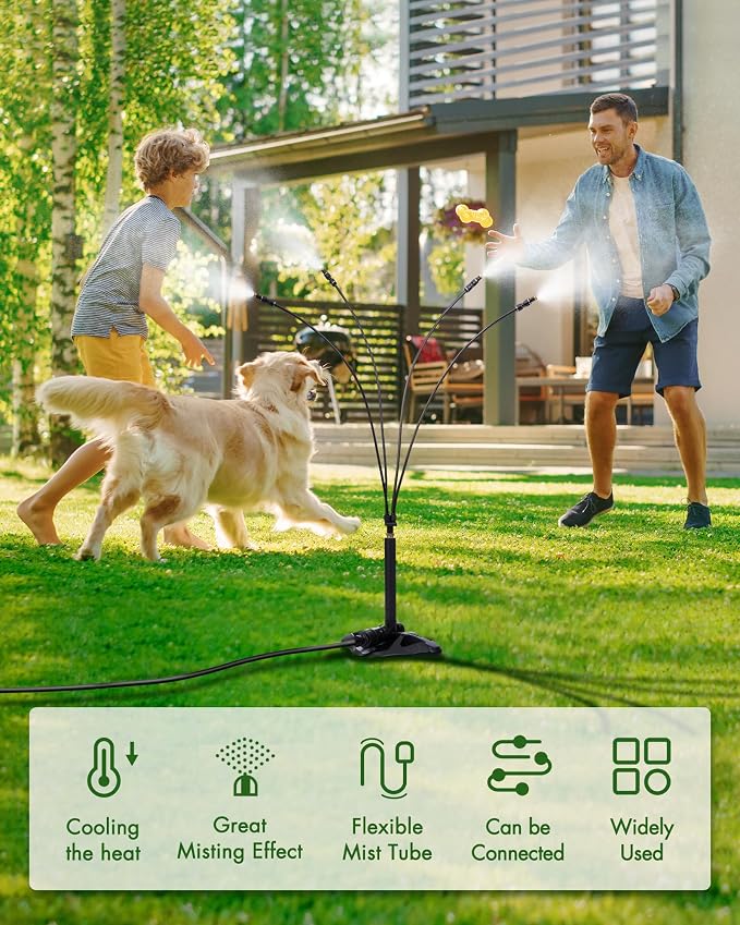 Rafow Standing Misters for Outside Patio Portable Misting System for Cooling - Image 2