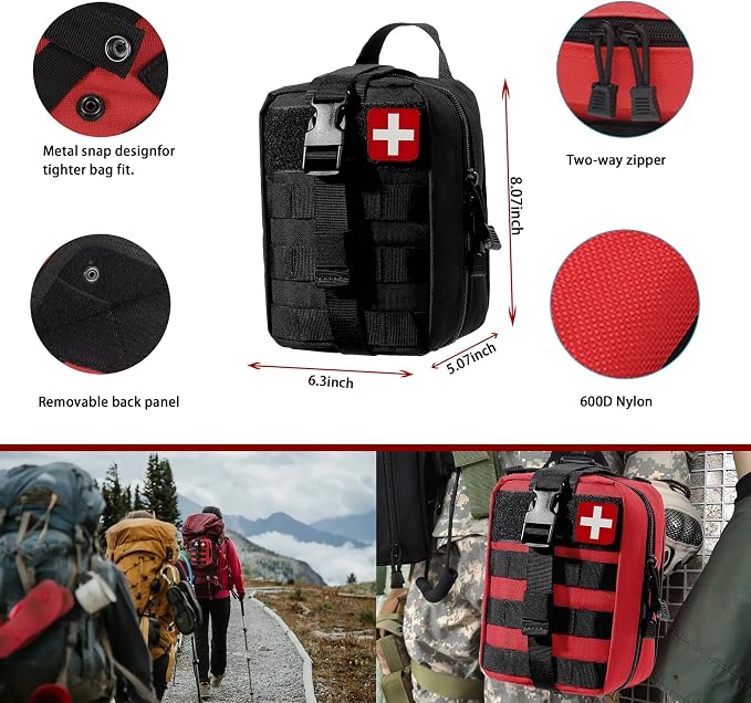 Universal IFAK Trauma First Aid Kit Molle Pouches Emergency Survival Kit - Image 3