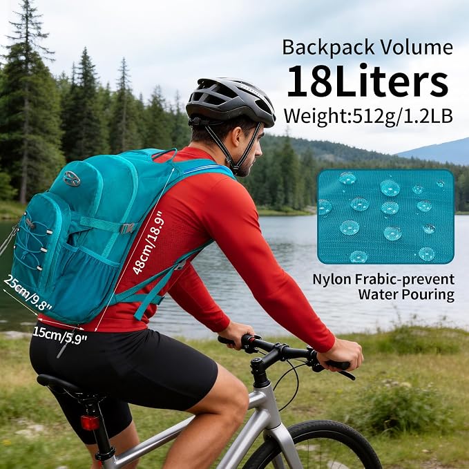 KABAQOO Hydration Backpack, 18L Multipurpose Hiking Backpack - Image 3