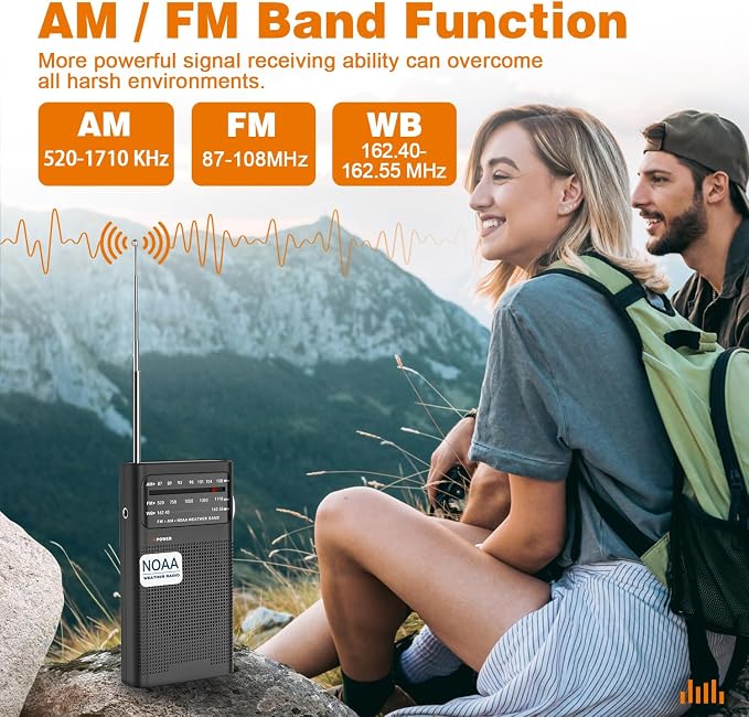 Goodes NOAA Weather Radio, AM FM NOAA Emergency Radio Portable - Image 2