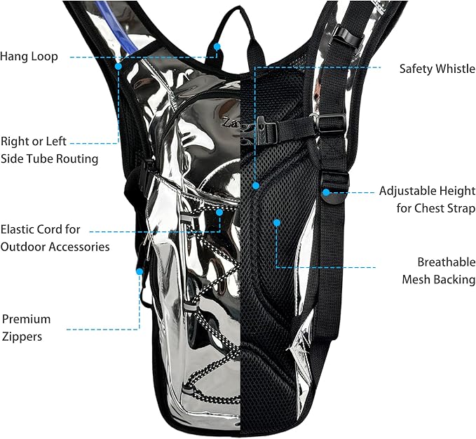 Reflective Hydration Backpack, Hydration Pack - Image 3