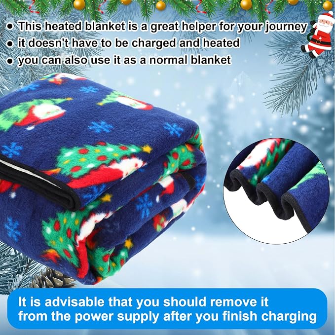 Riakrum 12V Car Heated Blanket for Cold - Image 5