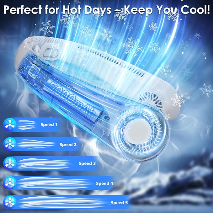 Portable Lightweight Neck Fan - Image 2
