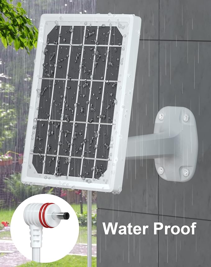 Solar Panel for Ring Camera, Camera Solar Panel Charger Compatible - Image 4