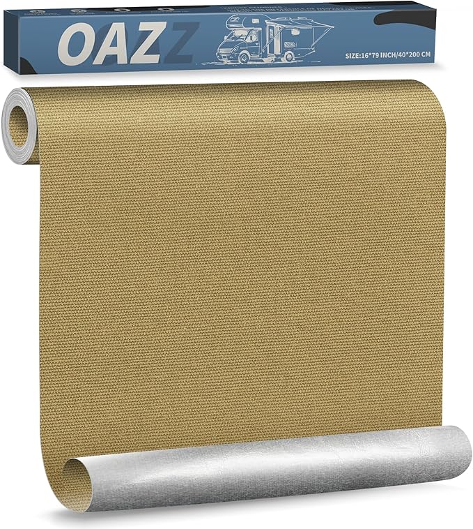OAZ 16 x 79 inch Canvas Repair Patches Canvas Fabric Patch Self-Adhesive Fabric by OAZ