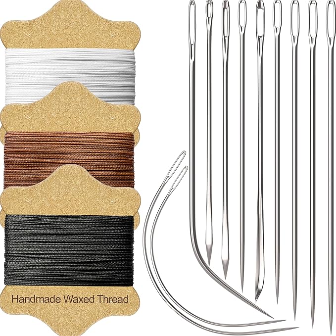 VONEEDL Upholstery Repair Kit: Waxed Sewing Thread & Heavy Duty Needles by VONEEDL