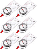 Gejoy 6 Pieces Orienteering Compass Bulk Scout Compass by Unknown