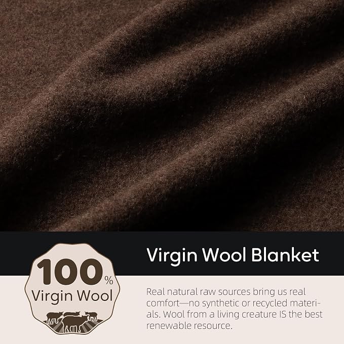 Molithe 100% Wool Blanket, Military Wool Blanket, Sporting Events, Survival Kits - Image 3
