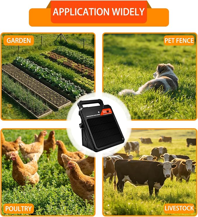 10 Mile Solar Electric Fence Charger, 0.16J Output - Image 8