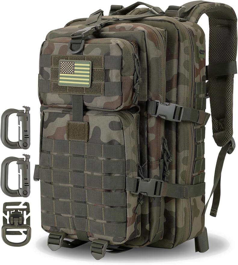 Hannibal Tactical MOLLE Assault Backpack, Tactical Backpack Military Army by HannibalTactical