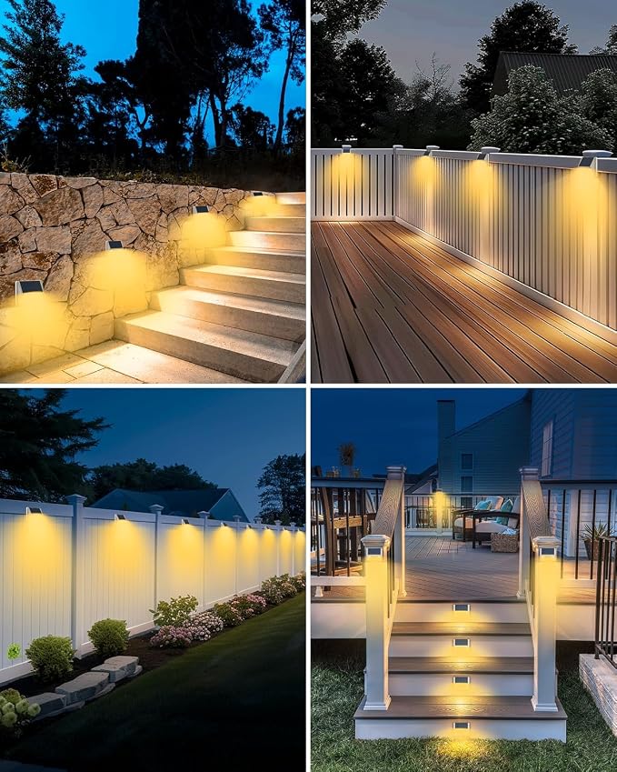 vighep 2Pack White Solar Lights Outdoor Motion Sensor, 3000K Warm Light/3 - Image 7