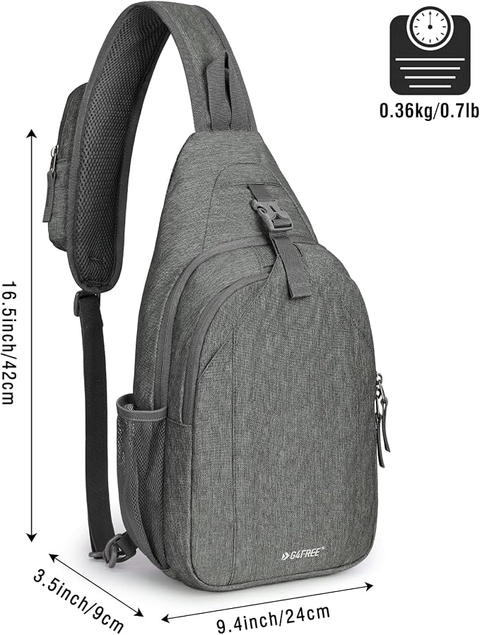 G4Free Sling Chest Bag RFID Crossbody Backpack Shoulder Bag - Image 3